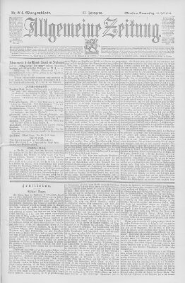 Allgemeine Zeitung Donnerstag 25. Juli 1895