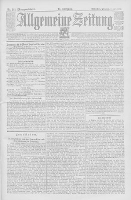 Allgemeine Zeitung Freitag 26. Juli 1895