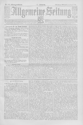 Allgemeine Zeitung Mittwoch 28. August 1895