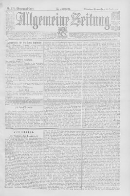 Allgemeine Zeitung Donnerstag 29. August 1895