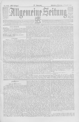 Allgemeine Zeitung Montag 2. September 1895