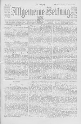 Allgemeine Zeitung Sonntag 8. September 1895