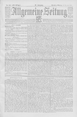 Allgemeine Zeitung Montag 16. September 1895