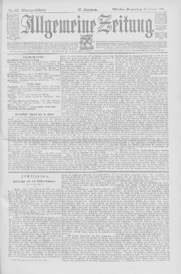 Allgemeine Zeitung Donnerstag 26. September 1895