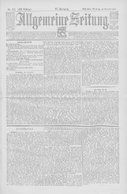 Allgemeine Zeitung Montag 30. September 1895