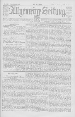 Allgemeine Zeitung Freitag 11. Oktober 1895