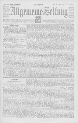 Allgemeine Zeitung Samstag 12. Oktober 1895