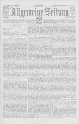 Allgemeine Zeitung Montag 14. Oktober 1895