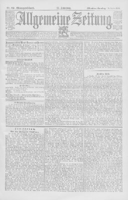 Allgemeine Zeitung Samstag 19. Oktober 1895