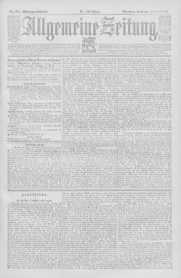 Allgemeine Zeitung Samstag 26. Oktober 1895