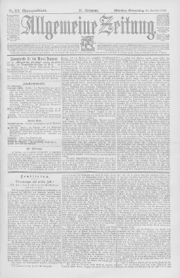 Allgemeine Zeitung Donnerstag 21. November 1895