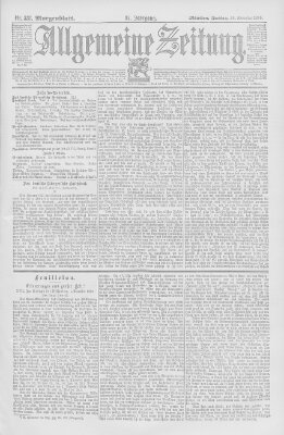 Allgemeine Zeitung Freitag 29. November 1895