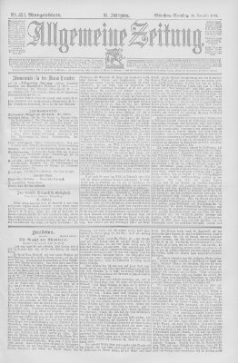 Allgemeine Zeitung Samstag 30. November 1895