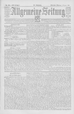 Allgemeine Zeitung Montag 2. Dezember 1895