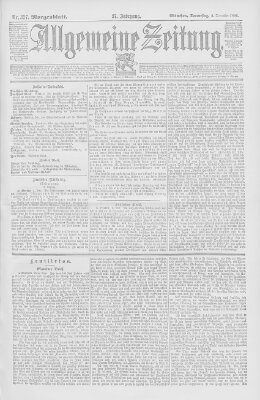 Allgemeine Zeitung Donnerstag 5. Dezember 1895