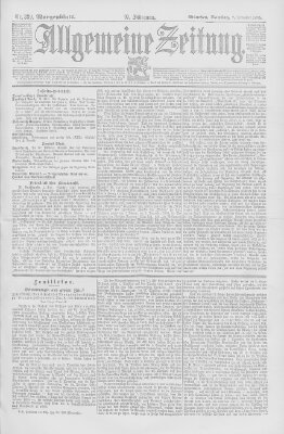 Allgemeine Zeitung Samstag 7. Dezember 1895