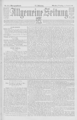 Allgemeine Zeitung Dienstag 17. Dezember 1895