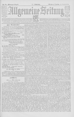 Allgemeine Zeitung Dienstag 31. Dezember 1895