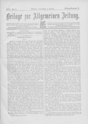 Allgemeine Zeitung Donnerstag 3. Januar 1895