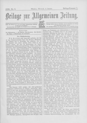 Allgemeine Zeitung Mittwoch 9. Januar 1895