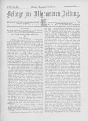 Allgemeine Zeitung Donnerstag 21. Februar 1895