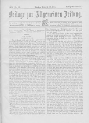 Allgemeine Zeitung Mittwoch 27. März 1895