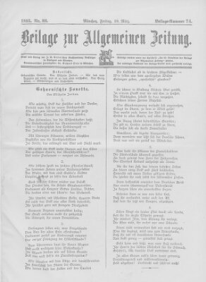 Allgemeine Zeitung Freitag 29. März 1895