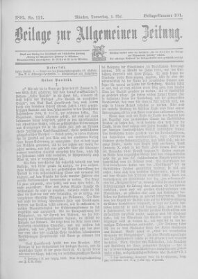 Allgemeine Zeitung Donnerstag 2. Mai 1895