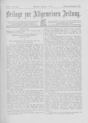 Allgemeine Zeitung Dienstag 7. Mai 1895