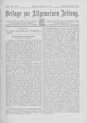 Allgemeine Zeitung Samstag 11. Mai 1895