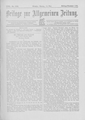 Allgemeine Zeitung Montag 13. Mai 1895