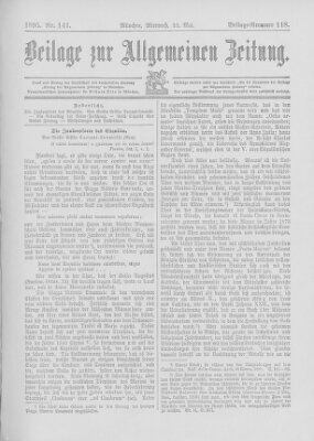 Allgemeine Zeitung Mittwoch 22. Mai 1895