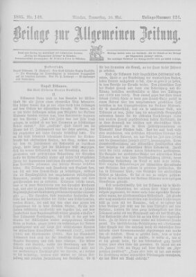 Allgemeine Zeitung Donnerstag 30. Mai 1895