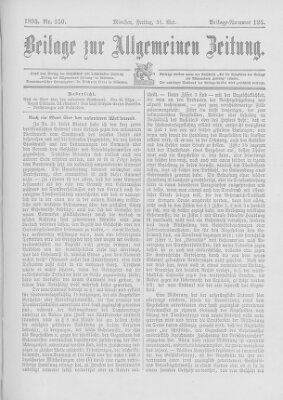 Allgemeine Zeitung Freitag 31. Mai 1895