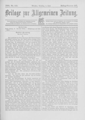 Allgemeine Zeitung Dienstag 4. Juni 1895