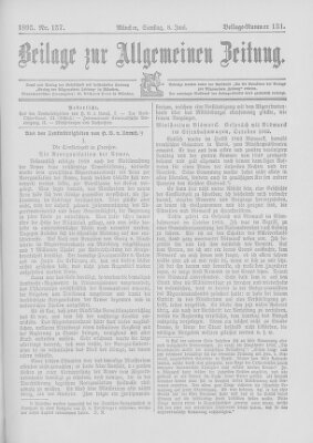 Allgemeine Zeitung Samstag 8. Juni 1895