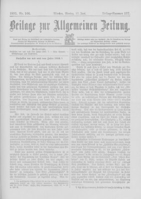 Allgemeine Zeitung Montag 17. Juni 1895