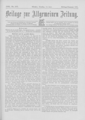 Allgemeine Zeitung Dienstag 18. Juni 1895