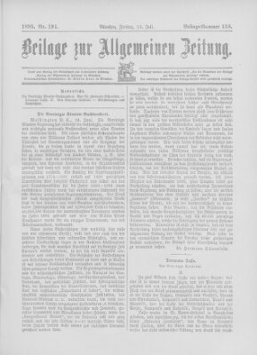 Allgemeine Zeitung Freitag 12. Juli 1895