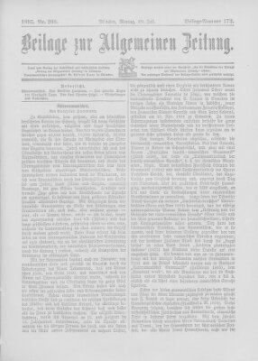 Allgemeine Zeitung Montag 29. Juli 1895