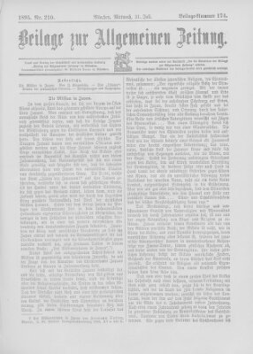 Allgemeine Zeitung Mittwoch 31. Juli 1895