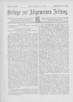 Allgemeine Zeitung Samstag 12. Oktober 1895