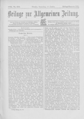 Allgemeine Zeitung Donnerstag 17. Oktober 1895