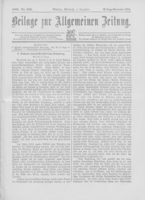 Allgemeine Zeitung Mittwoch 4. Dezember 1895