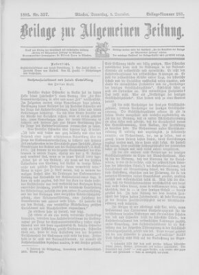 Allgemeine Zeitung Donnerstag 5. Dezember 1895