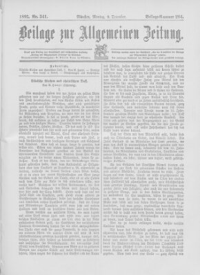 Allgemeine Zeitung Montag 9. Dezember 1895