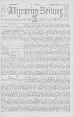 Allgemeine Zeitung Freitag 3. Januar 1896