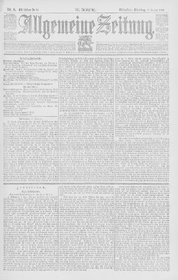 Allgemeine Zeitung Dienstag 7. Januar 1896