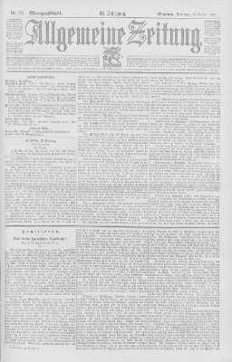 Allgemeine Zeitung Freitag 24. Januar 1896