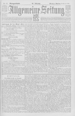 Allgemeine Zeitung Dienstag 18. Februar 1896